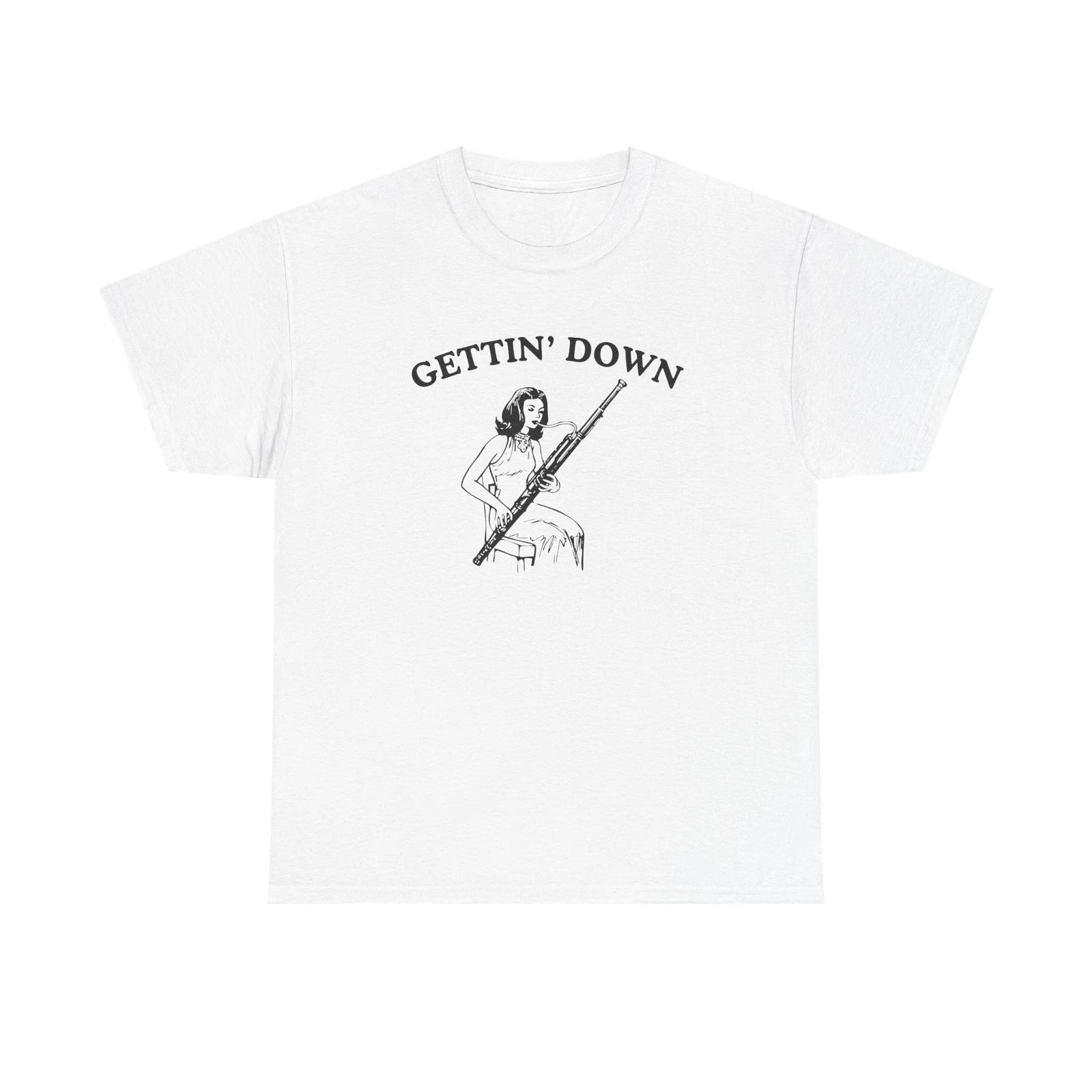 Gettin Down Funny Bassoon Player Shirt Unisex Band Tee Music Lover Bassoonist S