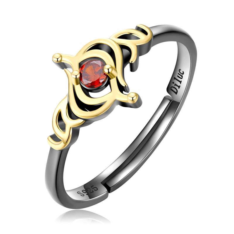 

WOSTU Стерлингового Серебра 925 пробы Genshin Impact Персонаж Сяо Тарталья Чжунли Кольцо Регулируемое Женское Мужское Кольцо Наклейки Подарочные Ювелирные Изделия H