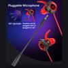 Wired Gaming Headset With Pluggable Microphone 3.5mm Portable Stereo In-ear Headphones Compatible
