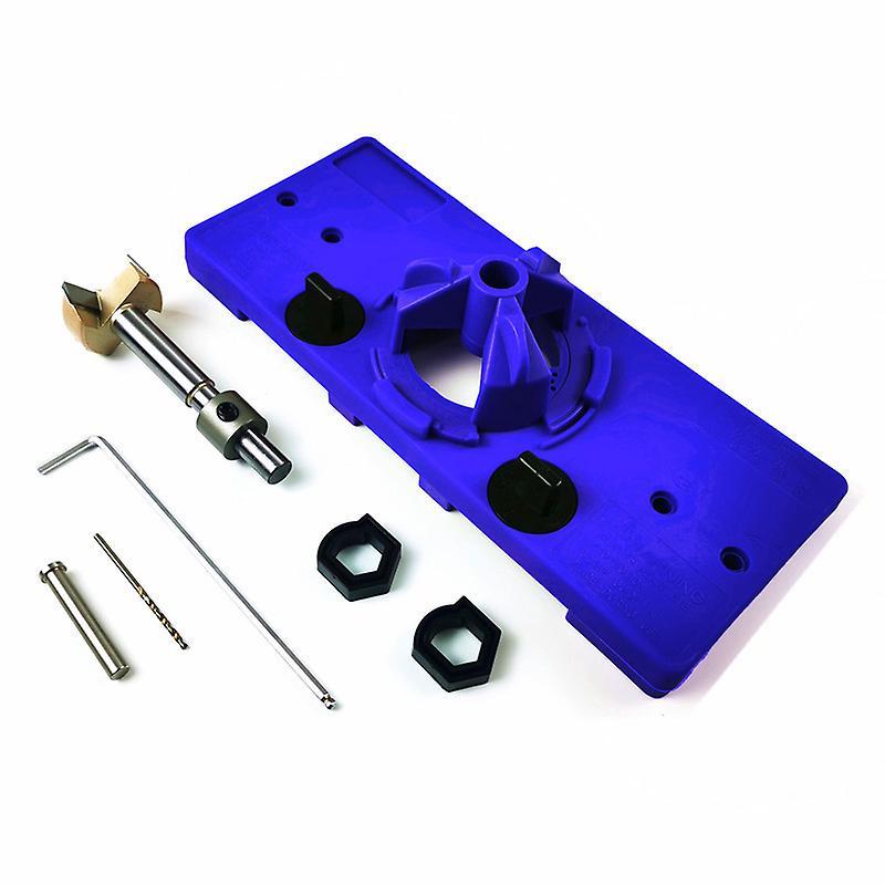 35mm Hinge Hole Locator Jig Drilling Guide DIY Carpenter Woodworking Tools Set Hole Punch Hole Drill Guide Kit