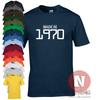 Made In 1970 TShirt Birthday Celebration Present Gift Funny Party Teeshirt