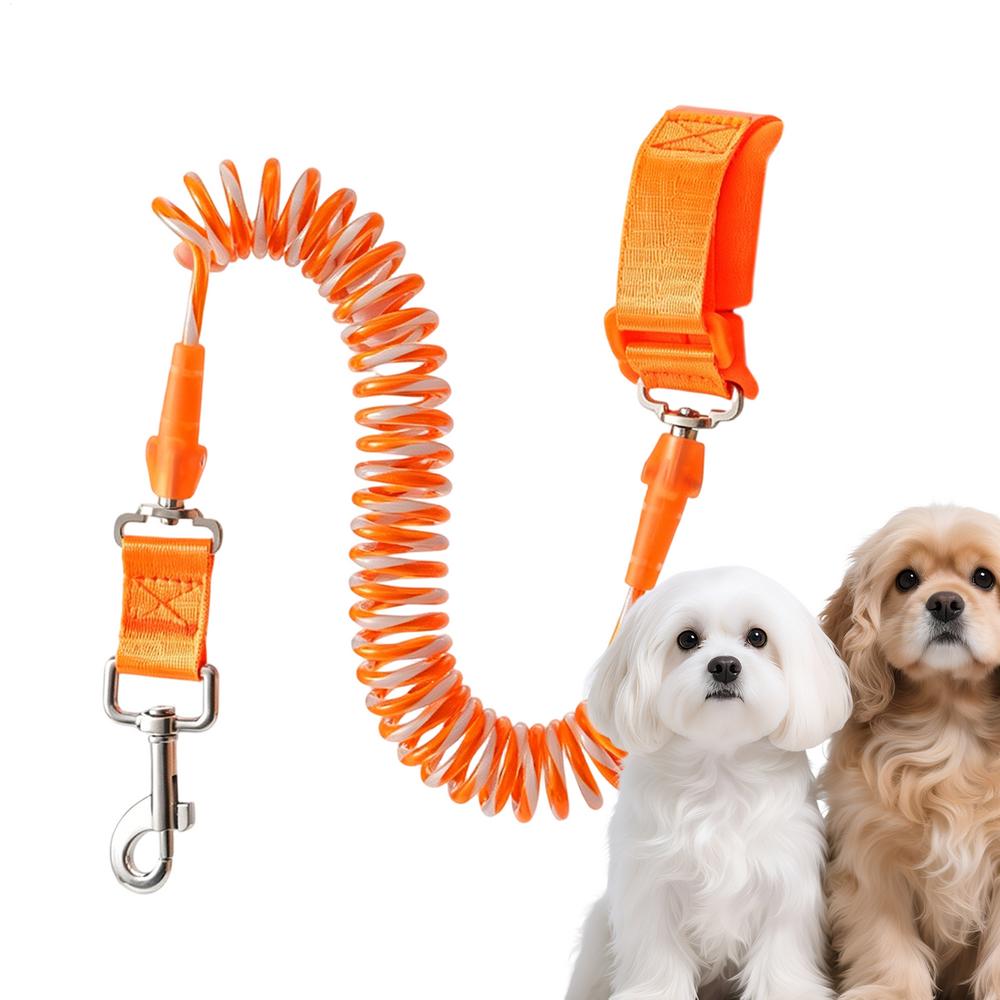 Dog Traction Rope Reflective Heavy Duty Retractable Large Dog Walking Traction Rope For Outdoor Walking Training Running Travel оранжевый