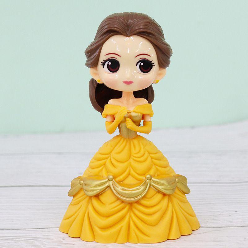 Enchanting Princess Bella Snow White Figures Pvc Miniatures For Kids Girls Cake Decor