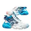 Spring Men's Shoes Summer Middle School Basketball Sports Running Sneakers Teenagers Casual High-top Thick-soled Daddy Trendy Shoes