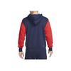 Nike American Retro Color Block Logo Print Long Sleeve Hoodie Men Hoodies Blue Red DV4934-410