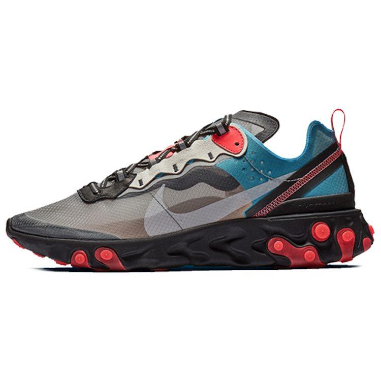 Nike React Element 87 Blue Chill Solar Red AQ1090-006