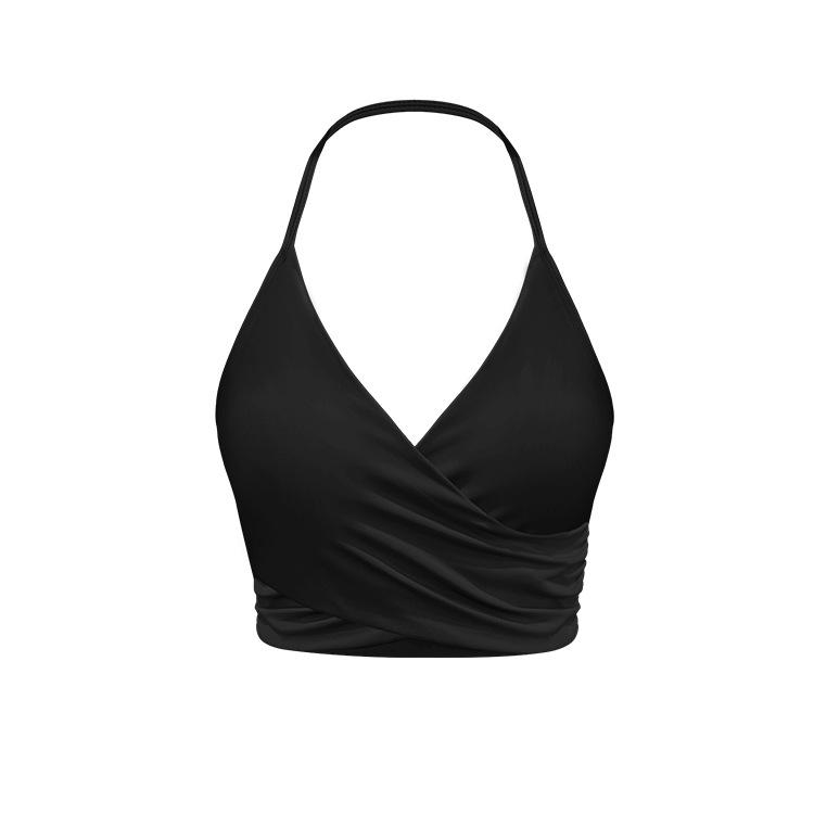 New Halter Neck Bra: Quick-Drying, Backless, Thin Strap, Criss-Cross Layered Design