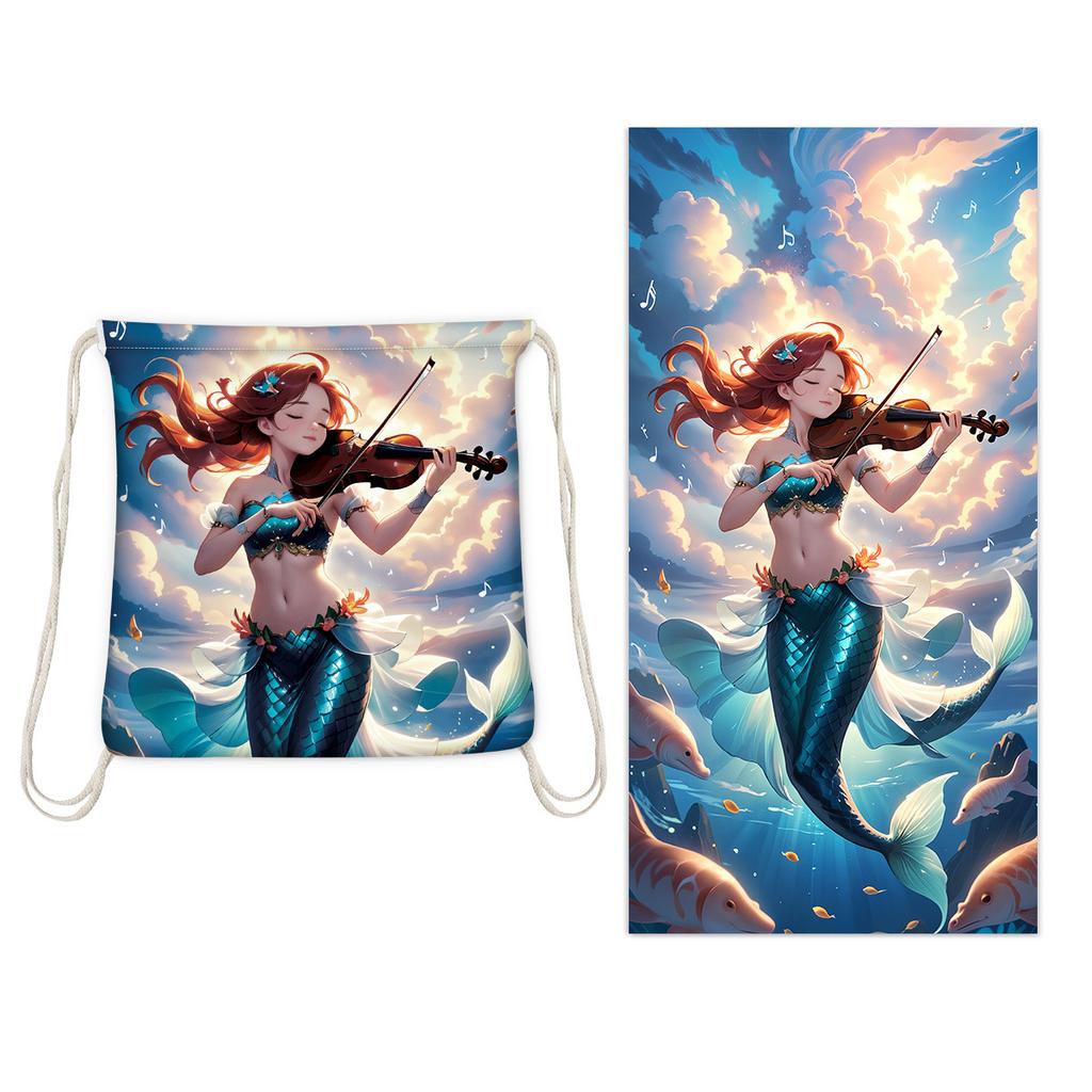 Hot Selling Beach Towel Printed Towel Portable With Storage Bag 80*60Cm Large Beach Towel Bath Towel Quick-Drying Towel