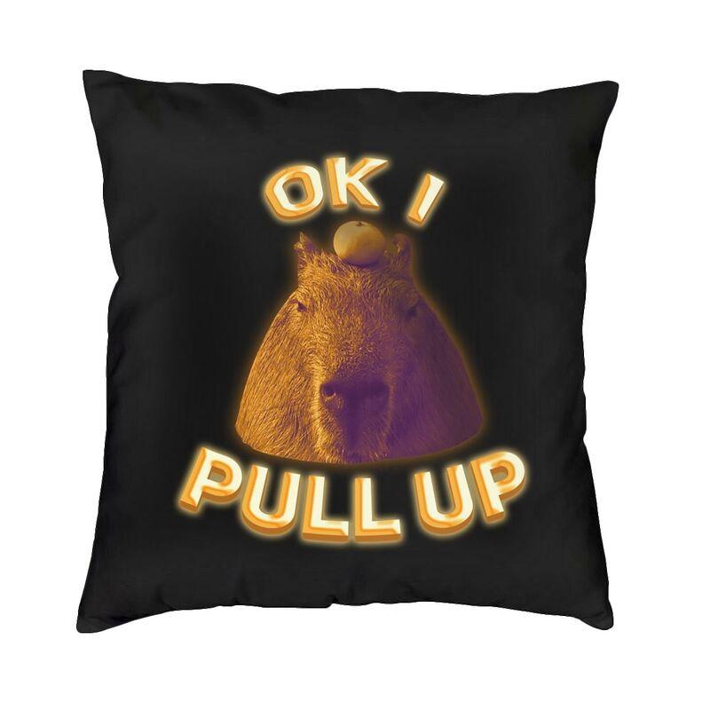 Capybara Cushion Cover Two Side Printing Floor Pillow Case for Living Room Fashion Pillowcase Home Decorative