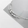Top Grade 925 Sterling Silver Strand Beads Beaded Anklets for Women Summer Gifts Jewelry