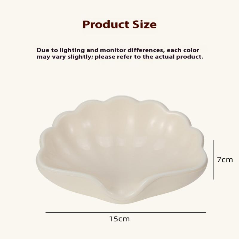 1PC Shell Shape Drain Soap Dish Holder Creative Home Soap Dishes Jewelry Boxes Storage Box Bathroom Accessories