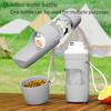 Leak Proof Portable Dog Water Bottle Foldable Travel Cup With Carry Strap Durable Plastic Pet Hydration System For Outdoor Use
