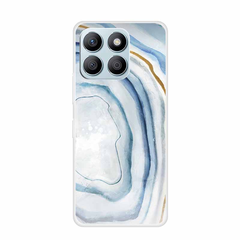 For Honor X8C X8B Phone Case For Huawei Honor X 8 C B X8 8C 8B Soft Silicone TPU Transparent Funda Clear Marble Patterns Cover