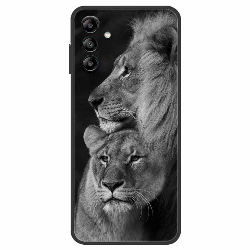 

For Samsung Galaxy A34 5G Case Animals Soft Silicone TPU Phone Back Cover Coque for SamsungA34 5G Cute Shockproof Wolf Fundas Samsung A34 5G