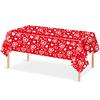 Valentine's Day Themed Party Red Love Disposable PE Tablecloth Decoration Supplies