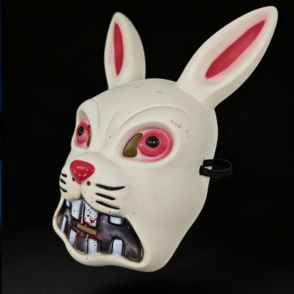 Gruselige Tiere Maske Blutige Vollgesichtsmaske Halloween Kaninchenmaske Kostümparty Zubehör