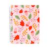 Papier autocollant à décoller des deux côtés Carnet japonais minimaliste Cahier à feuilles mobiles pour étudiants Planificateur rechargeable avec reliure spirale