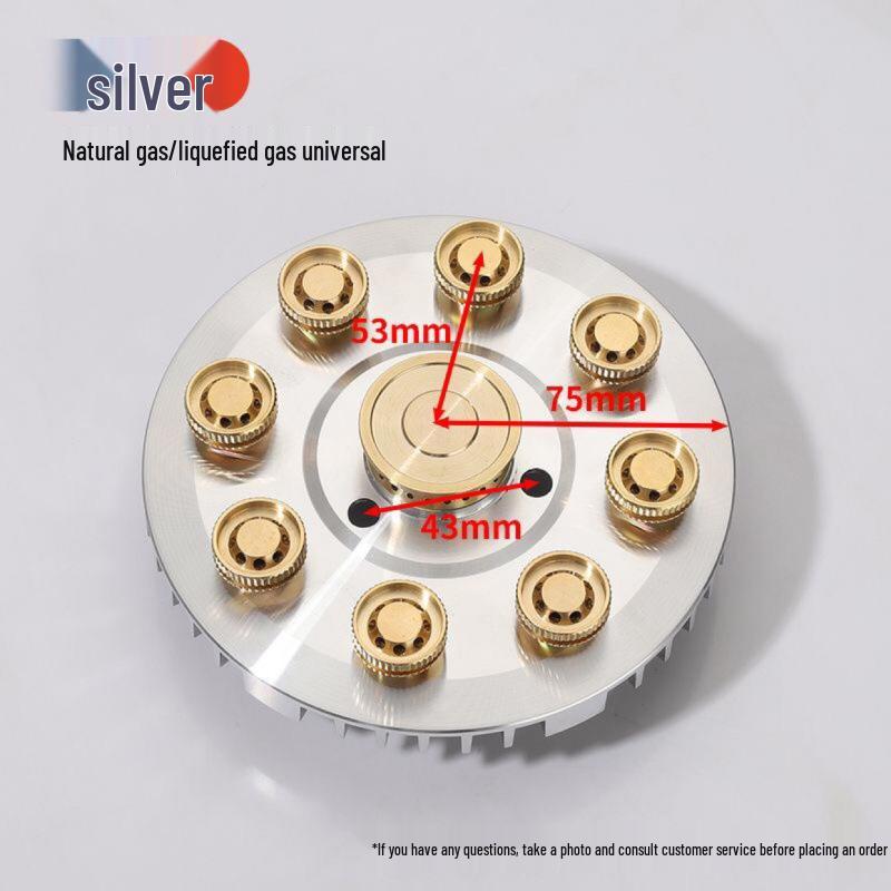 Fierce Fire Stove: Universal Nine-Cavity Burner Head & Fire Cap Set for Gas Cooktops.