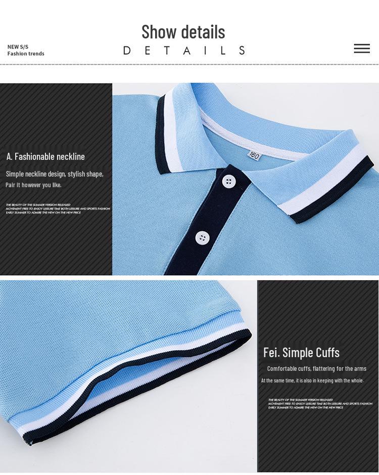 2022 Summer Couple Sports Set: POLO Shirt & Loose Pants for Women, Short Sleeve T-shirt, School Uniform Style