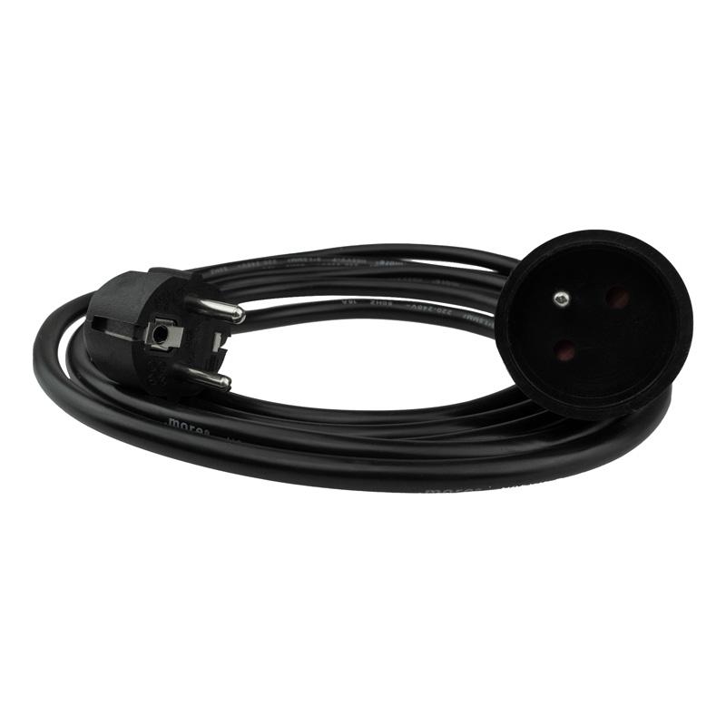Extension Cord 1 Socket 1.5m With/without 3x1.0mm2 Black