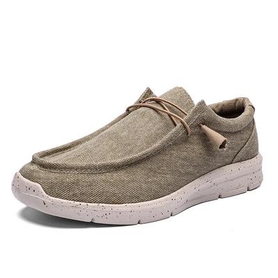 Fashion Summer Men Casual Shoes Light Loafers Shoes Breathable Male Sneakers Comfortable Outdoor Canvas Shoes Casual Flats Mens Footwear