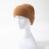 Pure Cashmere Autumn and Winter New Women's Solid Color Cuffed Fashion Simple Versatile Warm Knitted Baotou Hat