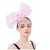 Chapeau fascinateur en maille pour femmes et filles, bandeau de fête de Cocktail, chapeau de mariage