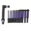 13PCS Set Hex Ball Bit Set 1/4  Alloy Steel Ball End Hex  Screwdriver Drill Bit