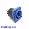 Eco-Friendly Flame Retardant 20A Aviation Plug with LED Display & 3-Core Fiber Optic Audio Power Socket