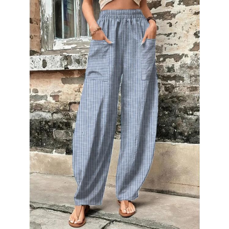 

Женские брюки с карманами Женские повседневные брюки Эластичные брюки 2XL