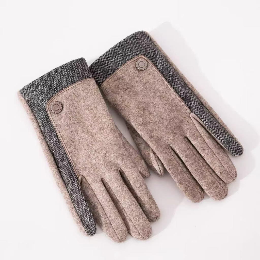 Męskie Zimowe Rękawiczki Dotykowe z Podszewką Polarową - Wiatroodporne, Mrozoodporne, Codzienne Rękawiczki do Prowadzenia