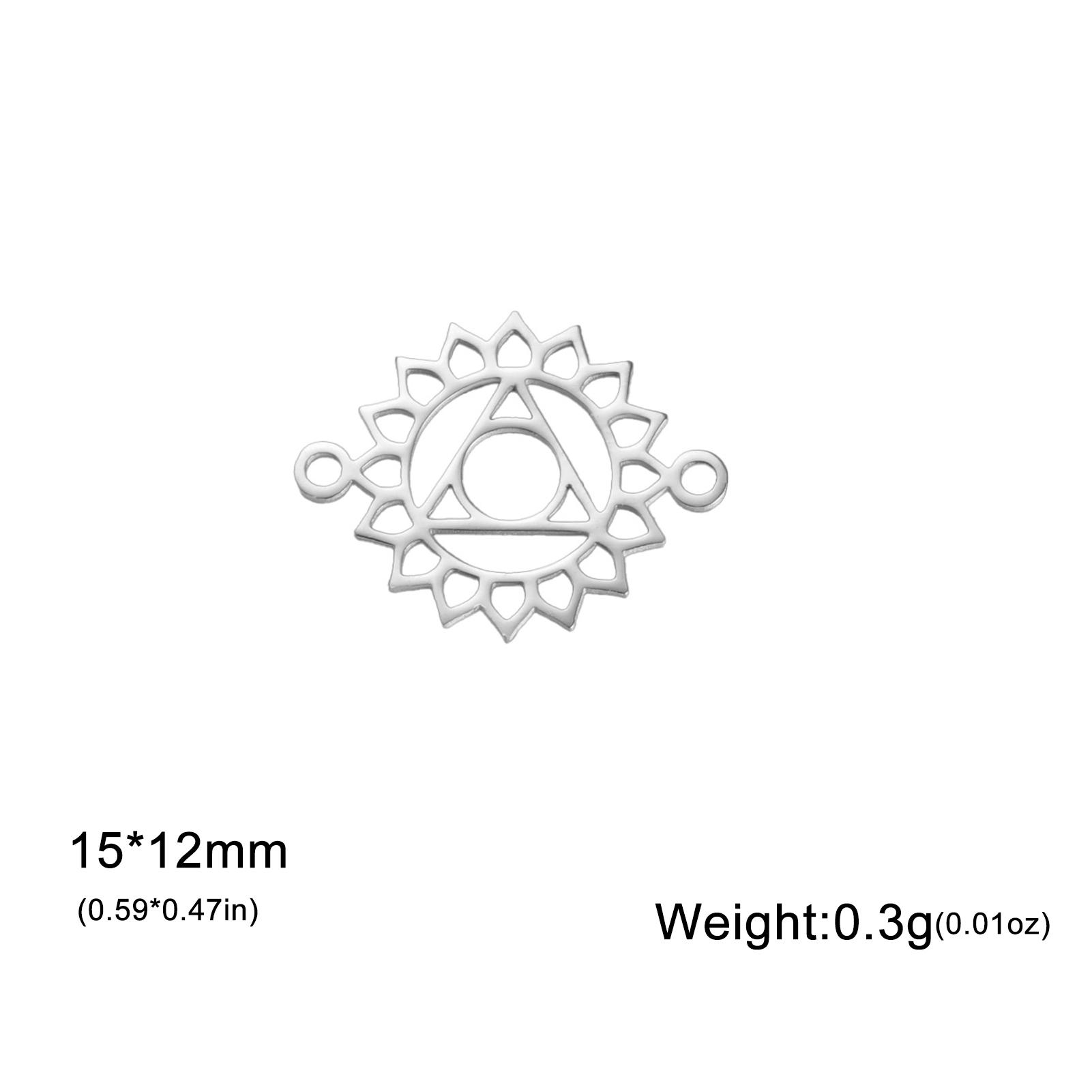 

Teamer 3pcs/Lot Chakra Yoga Charms Stainless Steel Pendant For Bracelet Necklace Jewelry Making Amulet Spiritual Accessories