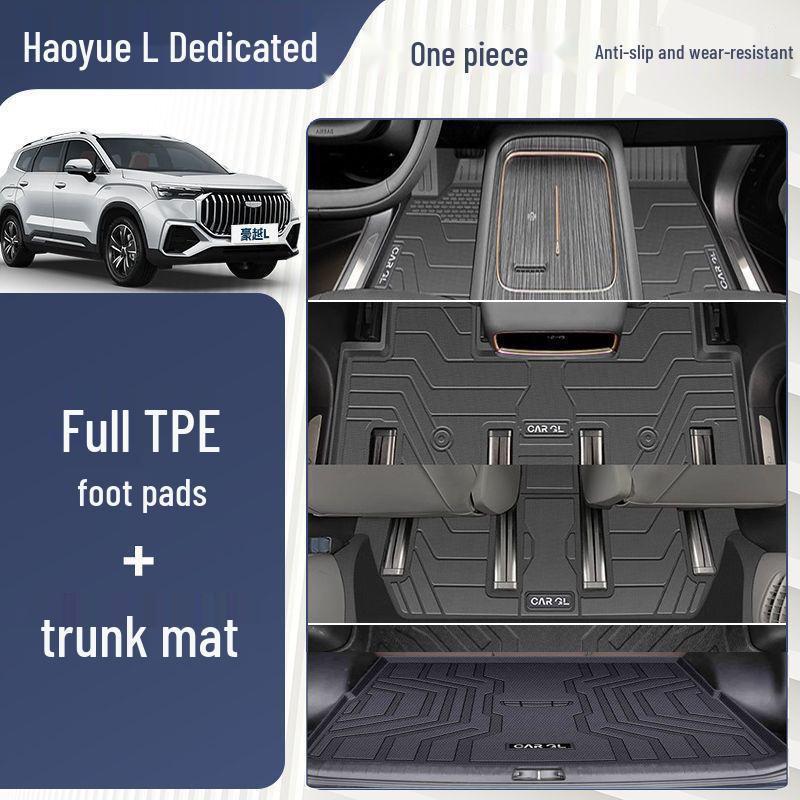 Haoyue L TPE Floor Mats for 23-24 Geely Seven-Seater Models