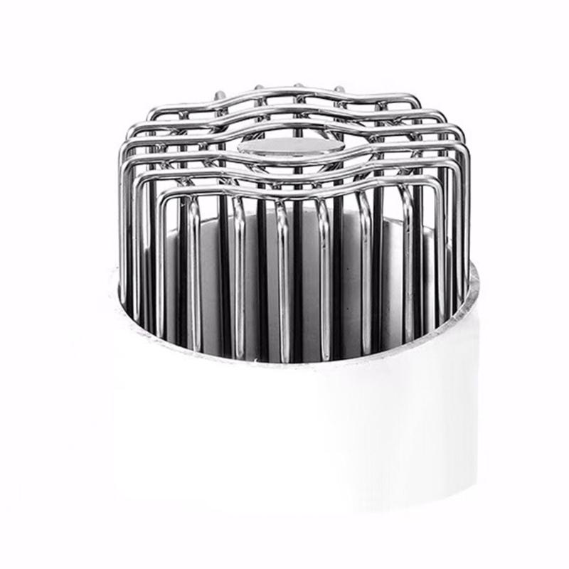 Havalandırma Borusu Koruyucu Drenaj Izgaralı Koruyucu Kavisli Çelik Tasarım Mutfak Banyo Drenajları İçin Hayvan Girişini Önler