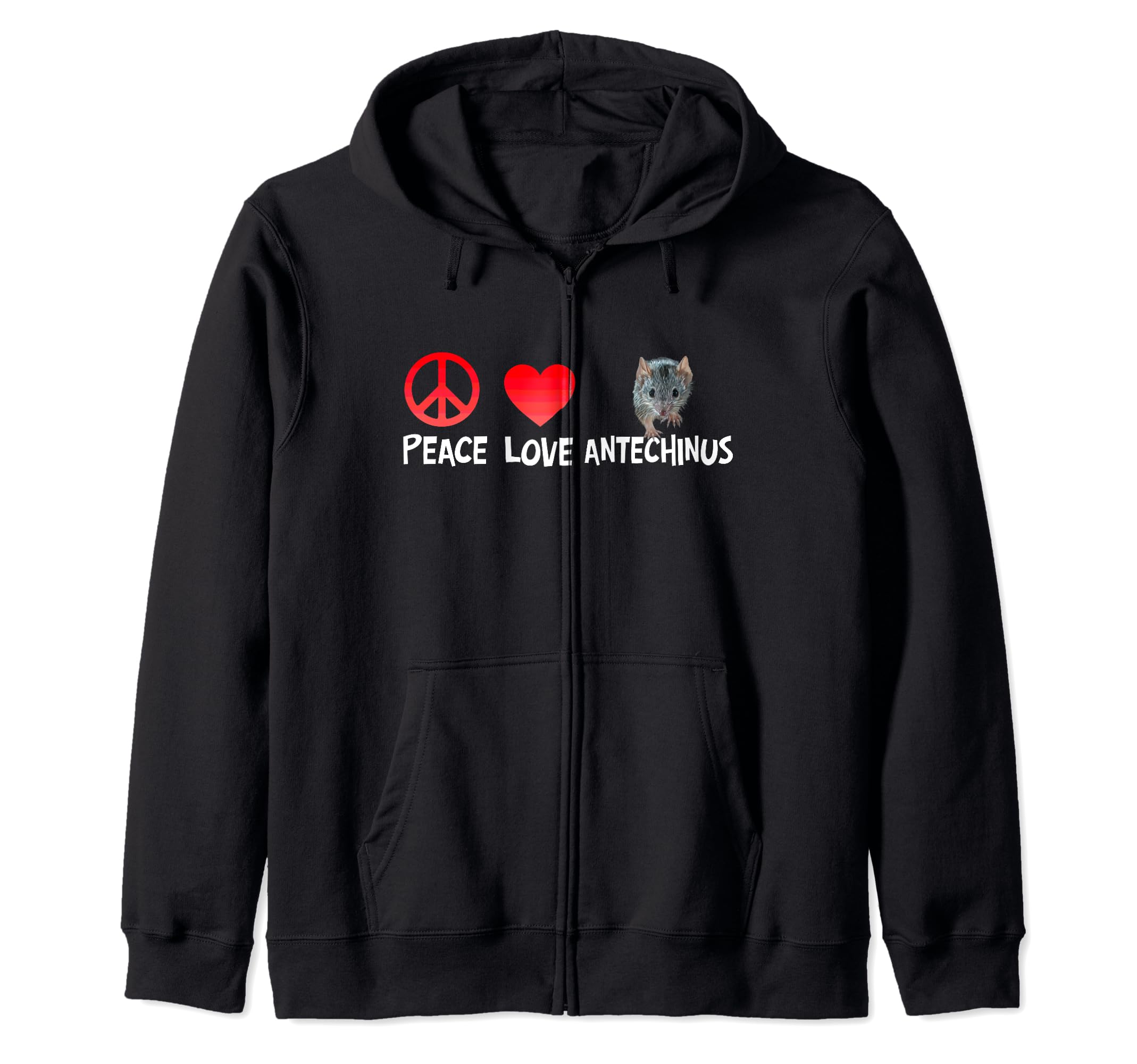 Peace-loving Antechinus Funny Marsupial Mouse Humorous Zip Hoodie