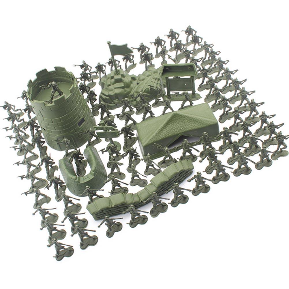 Mini Soldier Toys Set for Children Soldier Playset with Accessories Mini Soldier Model Toys Action