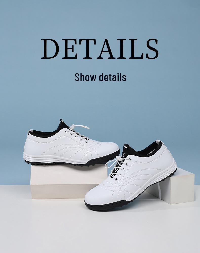 Red Dragonfly Men's Waterproof Leather Commuter Sneakers - 2026 Spring Casual Non-slip Travel Shoes