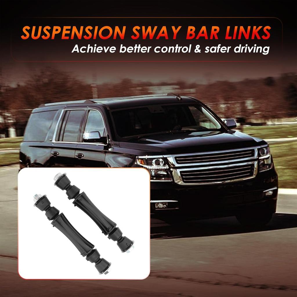 Front Sway Bar Stabilizer Links 2 Pcs Left & Right, Compatible With 1983- Chevy Silverado 1500, Avalanche, Tahoe, Suburban, GMC Sierra 1500 Yukon &