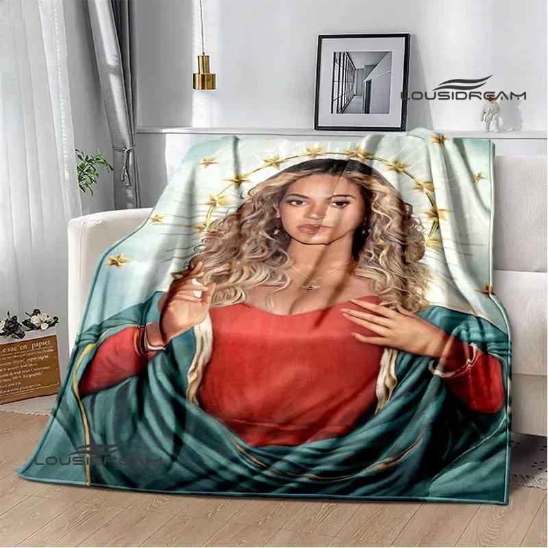 Beyonce Giselle Knowles Bedruckte Decken Flanell Warme Decke Weiche Gemütliche Decke Sofa Bettdecke Reisedecken Geburtstagsgeschenk