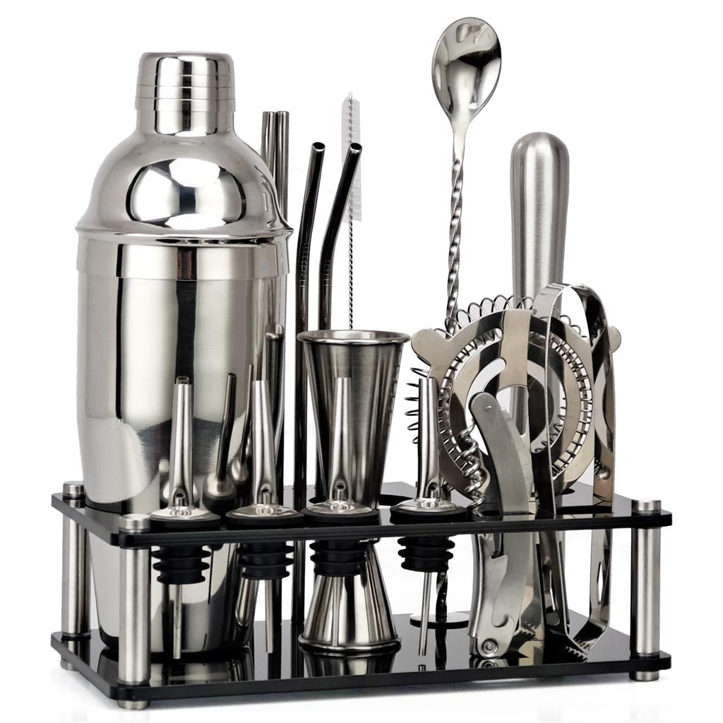 Mixer Wine Boston Shaker Martini Cocktail Shaker Bar Set Stainless Steel Cocktail Shaker with Stand Drink Party Bar Accessories