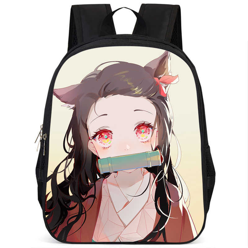 Japan cartoon comics Demon Slayer Pillar Training Arc Student Large Capacity School Style Backpack 7545