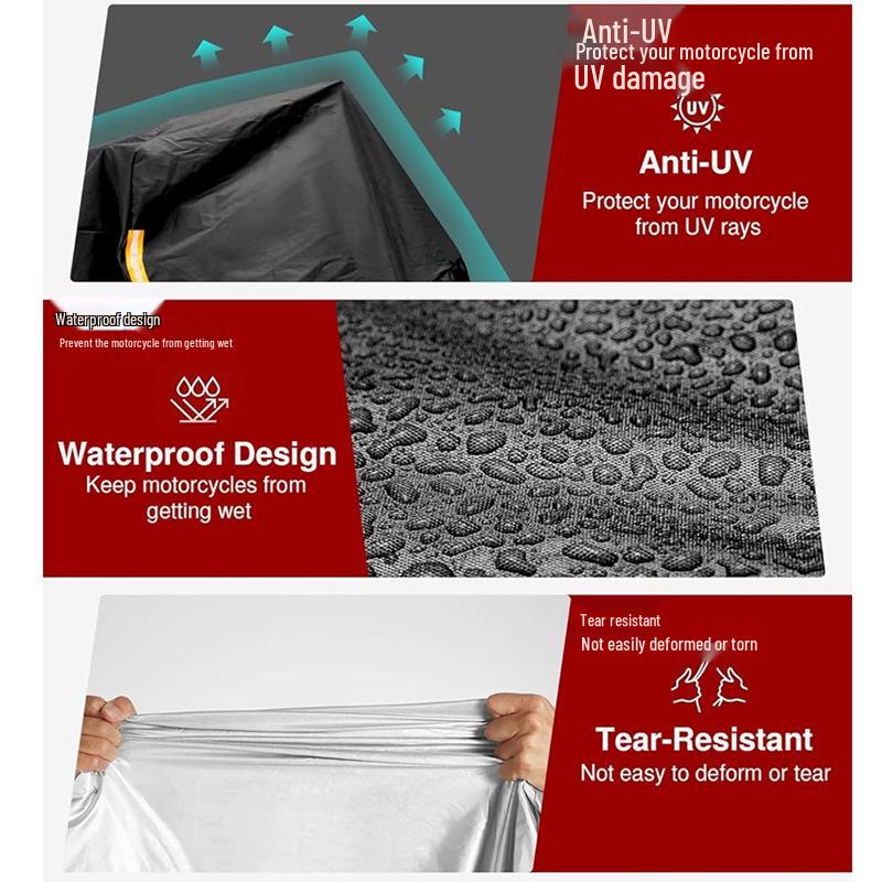All-Weather Motorcycle Cover: Sun Protection, Rainproof, and Dustproof