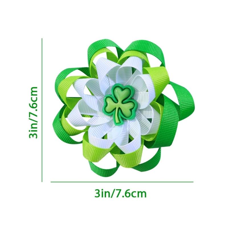 1 Pair Saint Patrick's Hair Clips Stylish Girls Hair Barrettes Hairclips Side Hairpin Trendy Headwear Hair Accessories