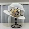 British autumn and winter Australian wool top hat women's flower thousand gold wind fashion versatile small pot hat French retro top hat