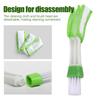 Multifunction Car Air Vent Cleaner Mini Double-end Micro Fiber Vent Duster Removable Cloth Cover Portable Cleaning Brush For Car