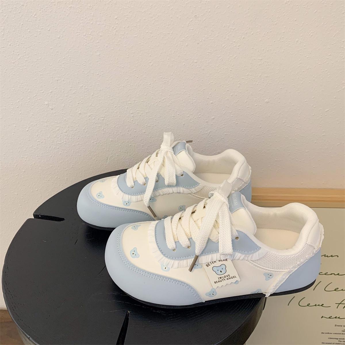 

Versatile ins German training board shoes women s 2025 new summer breathable thin sports and leisure shoes with skirts white shoes 40