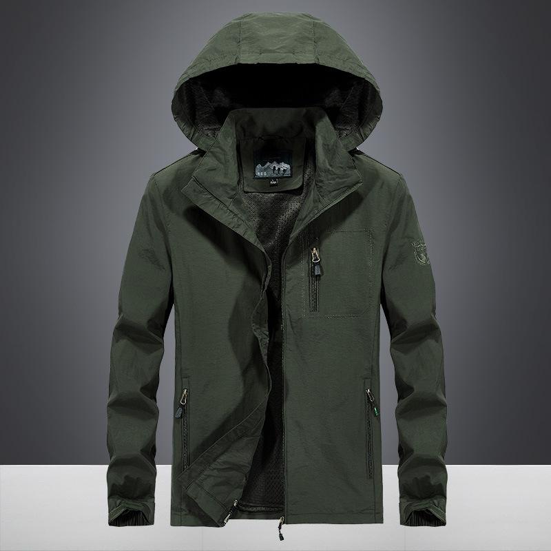 Loose Zipper Digging Bag Hooded Youth Leisure Zipper Straight Tooling Jacket