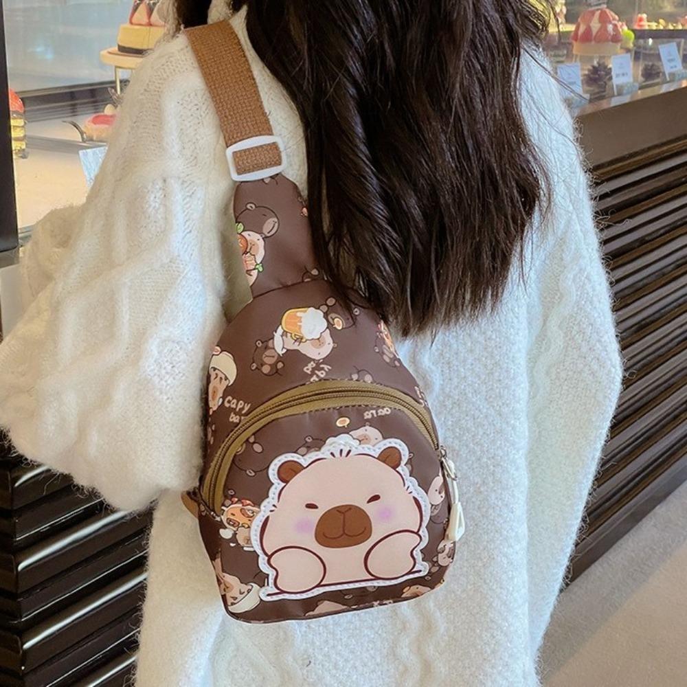 Large Capacity Kids Chest Bag Cute Cartoon Children's Waist Packs Creative Crossbody Bag