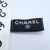 Chanel Excellent Condition 25 Stainless Steel Silk CC Logos Twilly Scarf whiteUsed