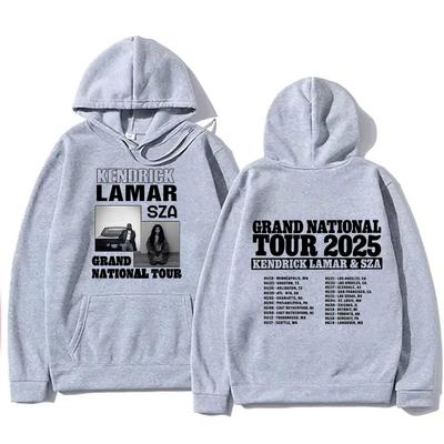 Kendrick Lamar & SZA Hoodie Kendrick Lamar & SZA Grand National Tour2025 Sweatshirt Autumn Winter Women Men Hip Hop Y2K Pullover